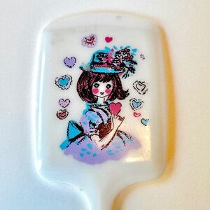 Groovy 60s Childs Mirror, Tom Fields art, Handheld mirror